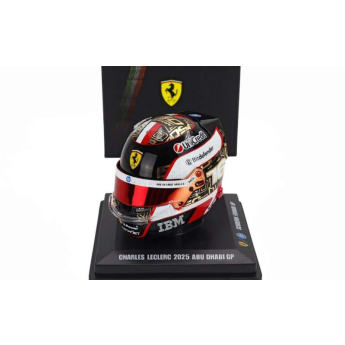 Samochody i motocykle model kasku 1:5 Charles Leclerc - SF Abu Dhabi 2025