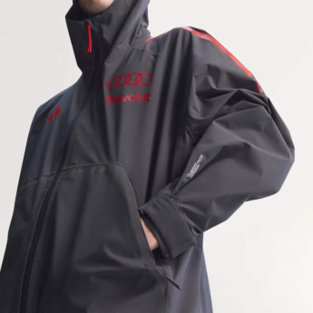 Audi F1 męska kurtka z kapturem Mechanics Rain grey F1 Team 2026