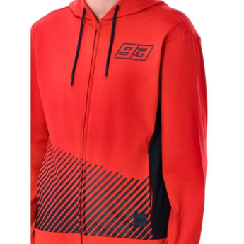 Marc Marquez męska bluza z kapturem Stripes red 2026