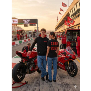 Ducati Corse męska bluza z kapturem 100th years black