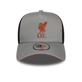 Liverpool czapka baseballówka 9forty Trucker grey