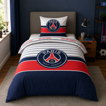 Paris Saint Germain pościel na podwójne łóżko retro