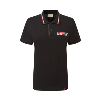Toyota Gazoo Racing damska koszulka polo Logo black GR 2026