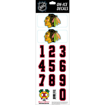 Chicago Blackhawks naklejki hockey helmet Decals