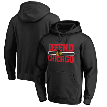 Chicago Blackhawks męska bluza z kapturem black Hometown Collection Defend