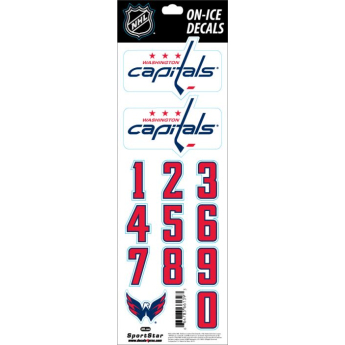 Washington Capitals naklejki na kask Decals