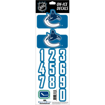 Vancouver Canucks naklejki na kask Decals Royal