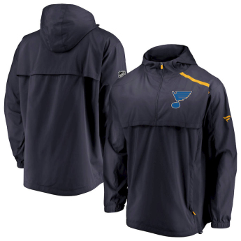 St. Louis Blues męska kurtka z kapturem Authentic Pro Rinkside Anorak 1/4-Zip