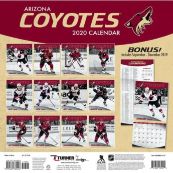 Arizona Coyotes kalendarz 2020 Wall