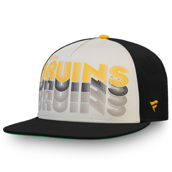 Boston Bruins czapka flat baseballówka True Classic Cream Black