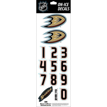 Anaheim Ducks naklejki na kask Decals Orange