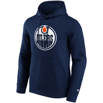 Edmonton Oilers męska bluza z kapturem Primary Logo Graphic Hoodie navy