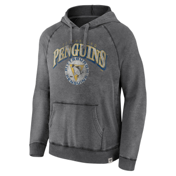 Pittsburgh Penguins męska bluza z kapturem True Classics Washed Pullover Hoodie grey