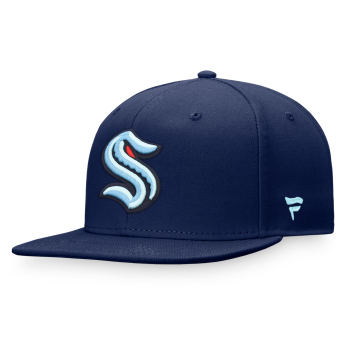 Seattle Kraken czapka flat baseballówka Core Snapback blue