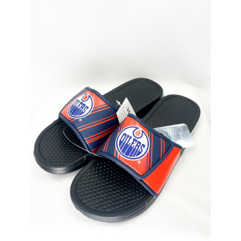 Edmonton Oilers kapcie męskie Legacy Velcro Sport Slide Slipper