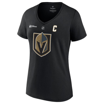 Vegas Golden Knights koszulka damska Mark Stone 2023 Stanley Cup Champions Authentic Stack Player Name & Number V-Neck