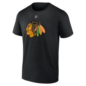 Chicago Blackhawks koszulka męska Connor Bedard #98 Draft 2023 Stack Logo Name & Number Black