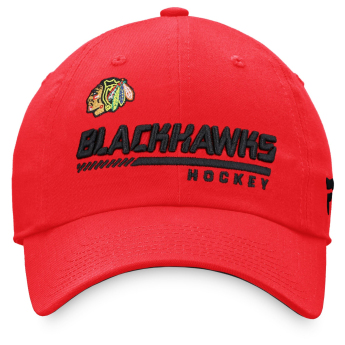 Chicago Blackhawks czapka baseballówka Authentic Pro Locker Room Curved Unstructured Red
