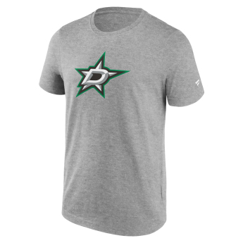 Dallas Stars koszulka męska Primary Logo Graphic T-Shirt Sport Gray Heather