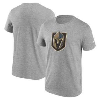 Vegas Golden Knights koszulka męska Primary Logo Graphic T-Shirt Sport Gray Heather