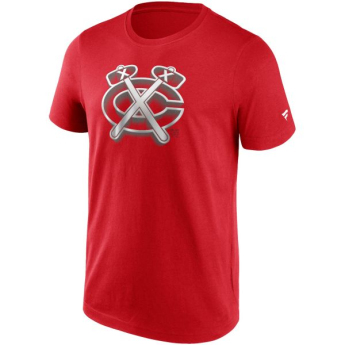 Chicago Blackhawks koszulka męska Chrome Graphic T-Shirt Athletic Red