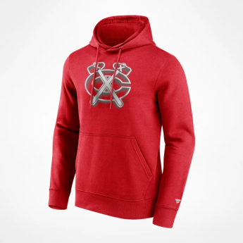 Chicago Blackhawks męska bluza z kapturem Chrome Graphic Hoodie Athletic Red