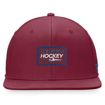 Colorado Avalanche czapka flat baseballówka Authentic Pro Prime Flat Brim Snapback red