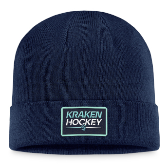 Seattle Kraken czapka zimowa Authentic Pro Prime Cuffed Beanie navy