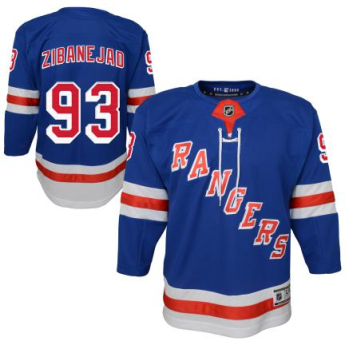 New York Rangers dziecięca koszulka meczowa Mika Zibanejad Premier Home