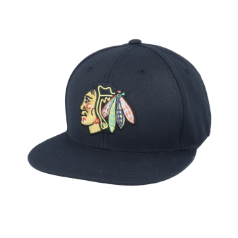 Chicago Blackhawks czapka flat baseballówka 400 Series Black