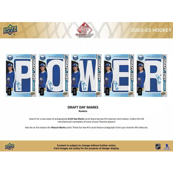 NHL pudełka karty hokejowe NHL 2022-23 Upper Deck SP Game Used Hobby Box