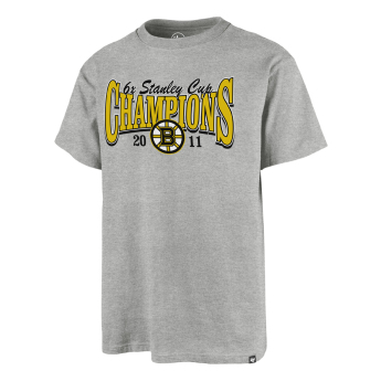 Boston Bruins koszulka męska Champions Backer 47 ECHO Tee grey