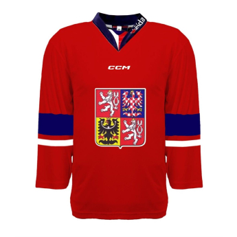 Reprezentacje hokejowe hokejowa koszulka meczowa Czech Republic  2023/2024 CCM Fandres replica - red David Pastrňák #88