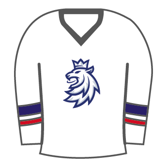 Reprezentacje hokejowe pineska Czech Republic White lion jersey