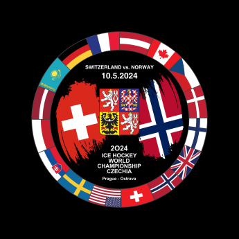Reprezentacje hokejowe krążek Ice Hockey World Championship Czechia MS 2024 Dueling 10.5.2024 Switzerland vs. Norway