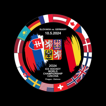 Reprezentacje hokejowe krążek Ice Hockey World Championship Czechia MS 2024 Dueling 10.5.2024 Slovakia vs. Germany