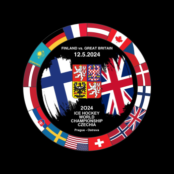 Reprezentacje hokejowe krążek Ice Hockey World Championship Czechia MS 2024 Dueling 12.5.2024 Finland vs. Great Britain