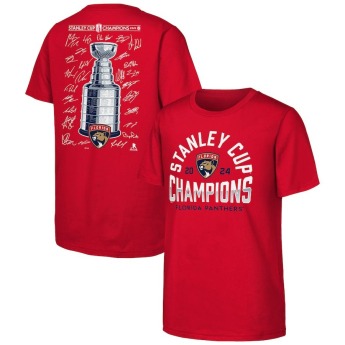 Florida Panthers koszulka dziecięca 2024 Stanley Cup Champions Signature Roster