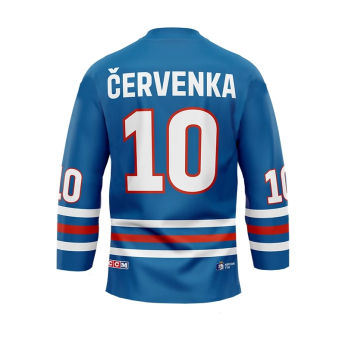 Reprezentacje hokejowe hokejowa koszulka meczowa Roman Červenka #10 2023/2024 CCM Fandres replica - blue