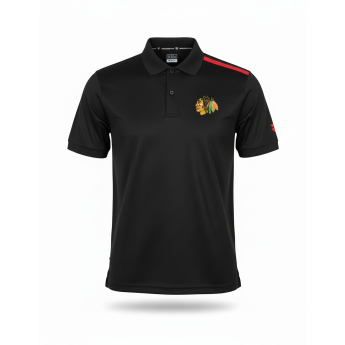 Chicago Blackhawks męska koszulka polo Authentic Rinkside Performance black