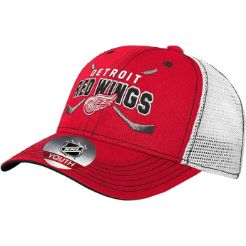 Detroit Red Wings dziecięca czapka baseballowa Lockup Meshback Adjustable