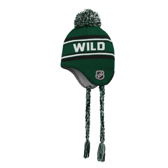 Minnesota Wild czapka zimowa dziecięca Jacquard Tassel Knit With Pom