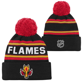 Calgary Flames czapka zimowa dziecięca 3Rd Jersey Jacquard Cuff Pom