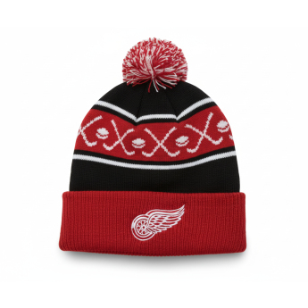 Detroit Red Wings czapka zimowa dziecięca Face-Off Cuff Pom