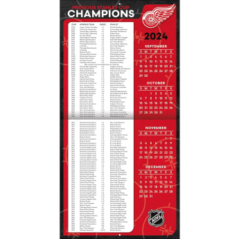 Detroit Red Wings kalendarz 2025 Wall Calendar