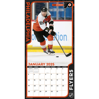 Philadelphia Flyers kalendarz 2025 Wall Calendar