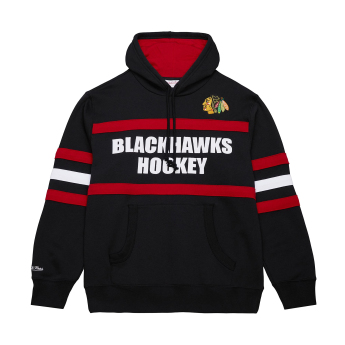 Chicago Blackhawks męska bluza z kapturem Head Coach Hoodie Current Logo black