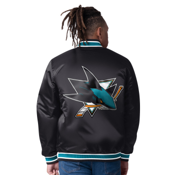 San Jose Sharks kurtka męska The CLOSER Reversible Varsity Satin