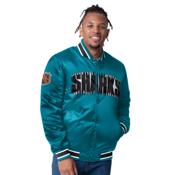 San Jose Sharks kurtka męska The CLOSER Reversible Varsity Satin