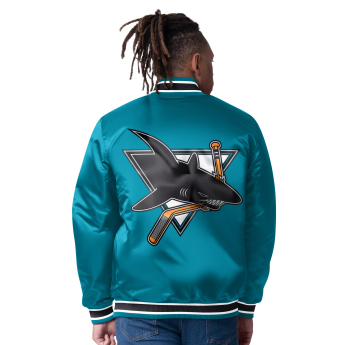 San Jose Sharks kurtka męska The CLOSER Reversible Varsity Satin